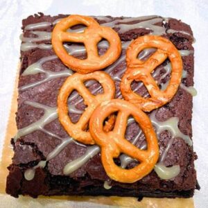 Pretzels brownie